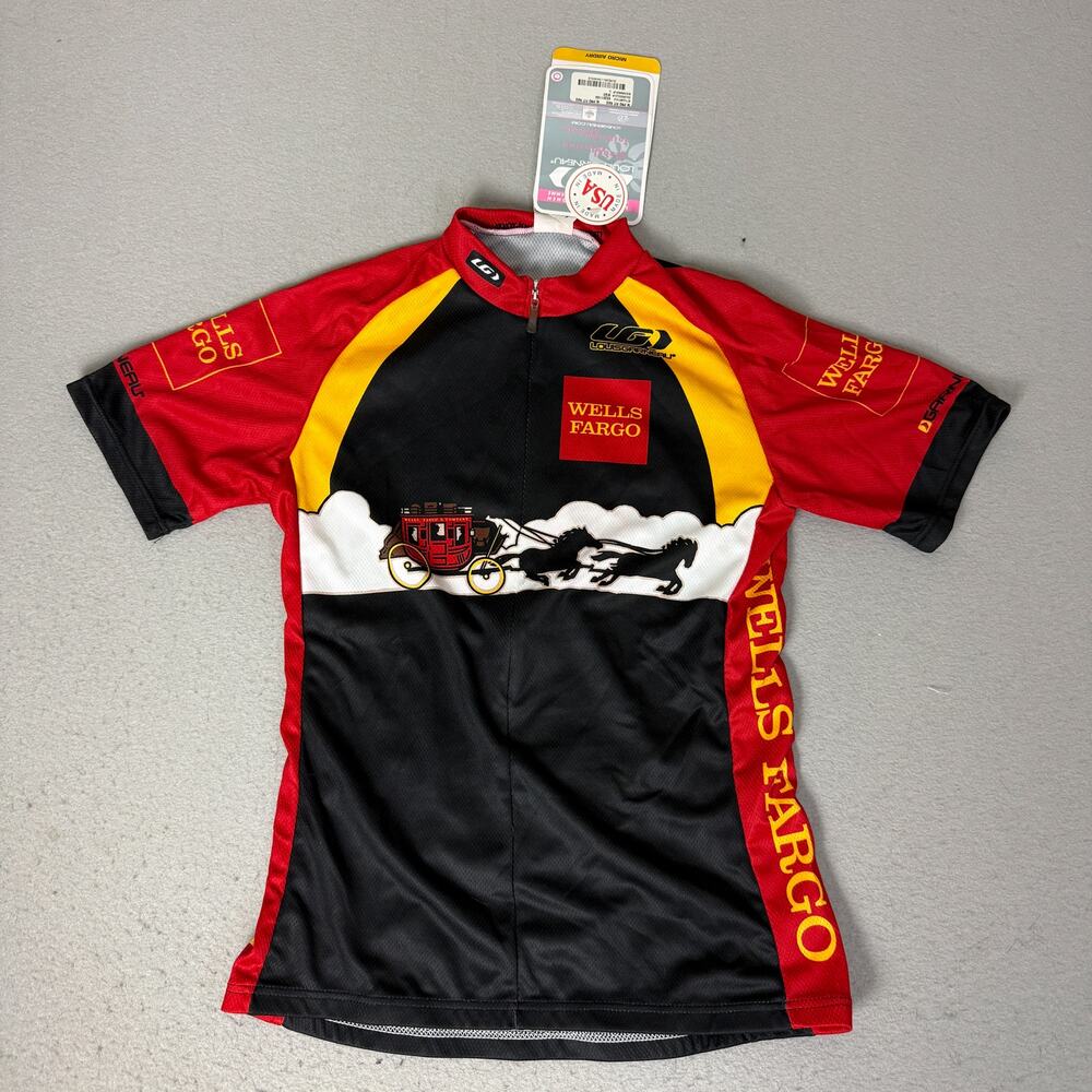 Louis Garneau Wells Fargo Women’s L Cycling Jersey Stagecoach NWT Made USA